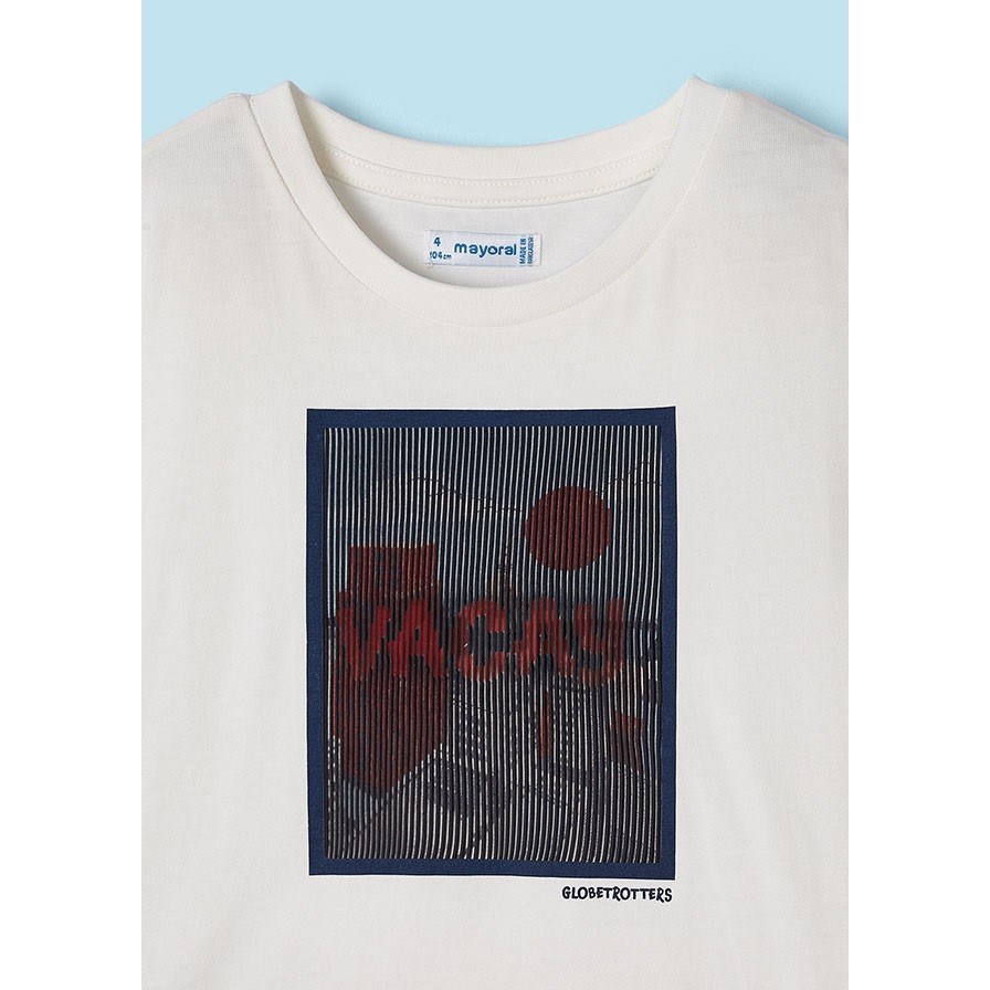 Mayoral Yazlık Erkek Kısa Kol T-shirt Beyaz