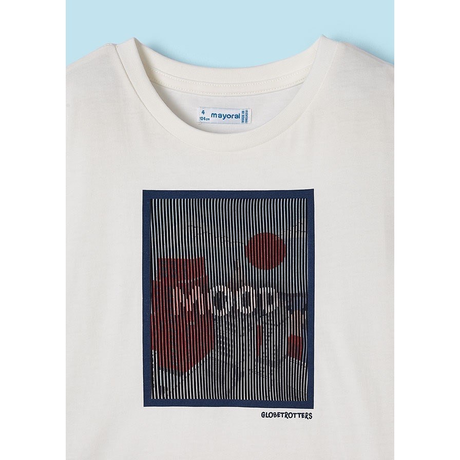 Mayoral Yazlık Erkek Kısa Kol T-shirt Beyaz
