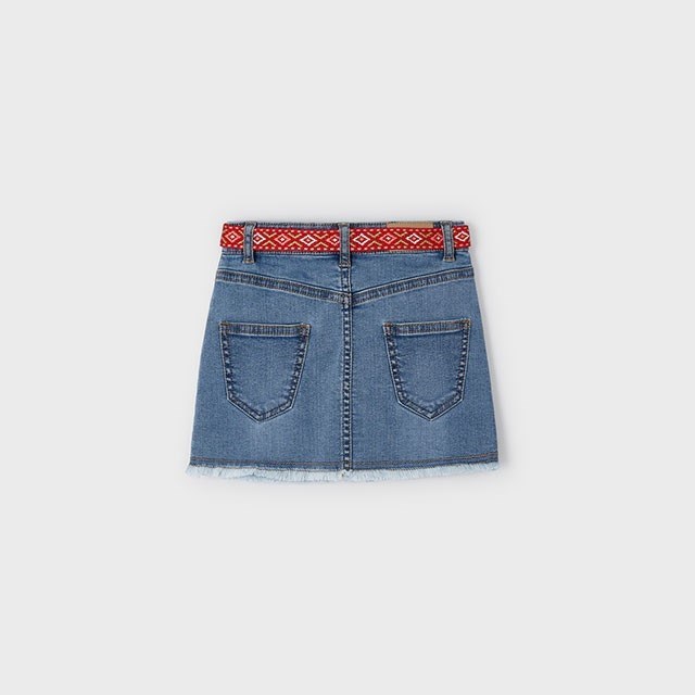 Mayoral Yazlık Kız Denim Etek Mavi