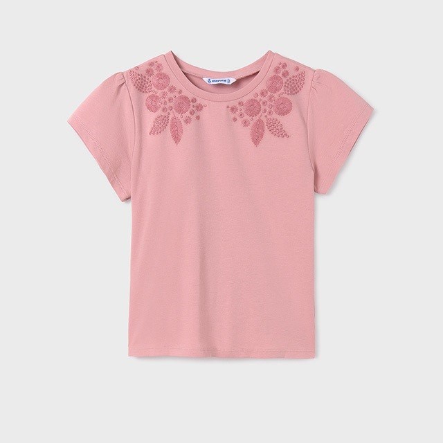 Mayoral Yazlık Kız Kısa Kol T-shirt Pembe