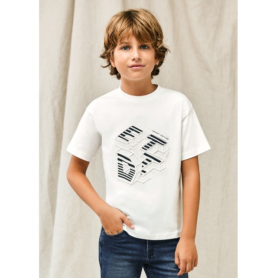 Mayoral Yazlık Erkek Kısa Kol T-shirt Beyaz