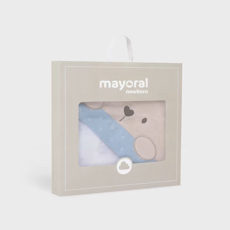 Mayoral Yazlık Erkek Bebek Banyo Havlusu Beyaz