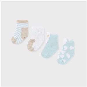 Mayoral Yazlık Kız Bebek Çorap 4'lü Set