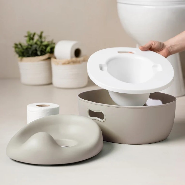Nattou Potty Care 3 in 1 Lazımlık Oturak Ve Tuvalet Adaptörü Krem