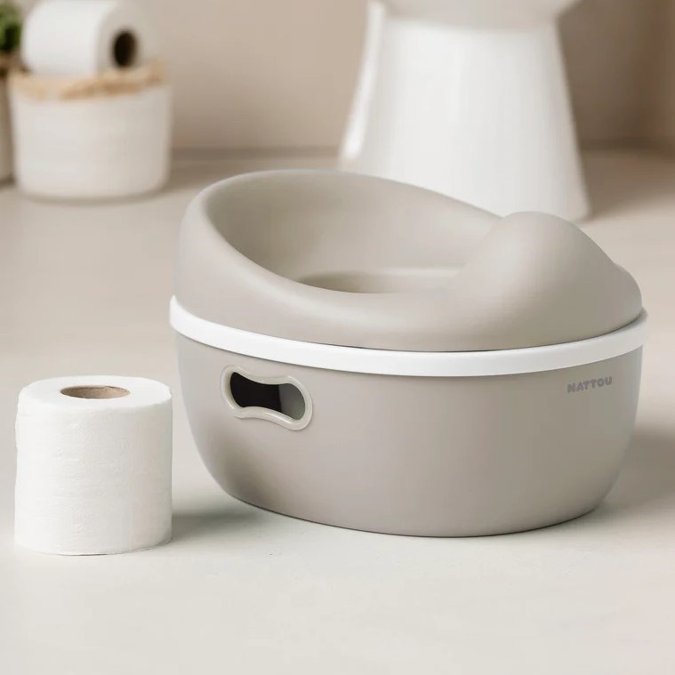 Nattou Potty Care 3 in 1 Lazımlık Oturak Ve Tuvalet Adaptörü Krem