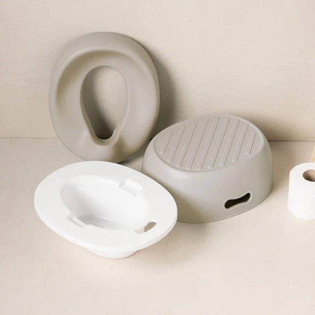 Nattou Potty Care 3 in 1 Lazımlık Oturak Ve Tuvalet Adaptörü Krem