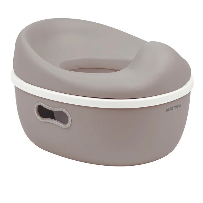Nattou Potty Care 3 in 1 Lazımlık Oturak Ve Tuvalet Adaptörü Kahverengi 