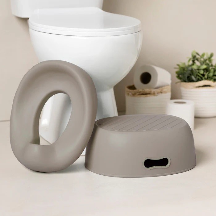 Nattou Potty Care 3 in 1 Lazımlık Oturak Ve Tuvalet Adaptörü Kahverengi 