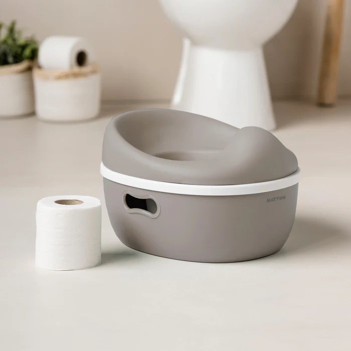 Nattou Potty Care 3 in 1 Lazımlık Oturak Ve Tuvalet Adaptörü Kahverengi 
