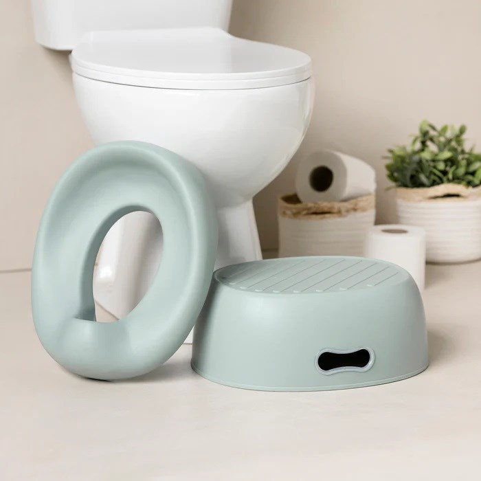 Nattou Potty Care 3 in 1 Lazımlık Oturak Ve Tuvalet Adaptörü Yeşil