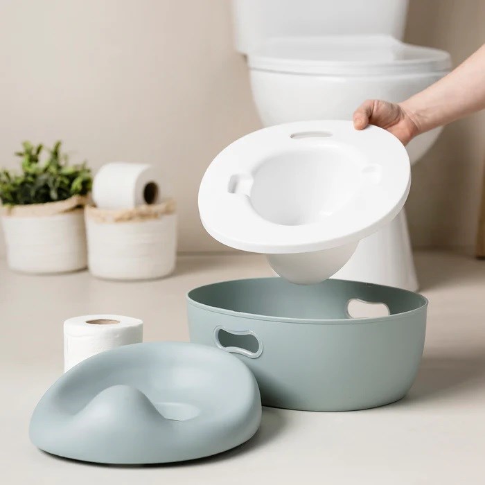 Nattou Potty Care 3 in 1 Lazımlık Oturak Ve Tuvalet Adaptörü Yeşil