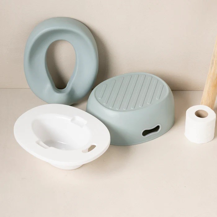 Nattou Potty Care 3 in 1 Lazımlık Oturak Ve Tuvalet Adaptörü Yeşil