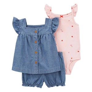 Carter' Kız Bebek 3'lü Alt Üst Set