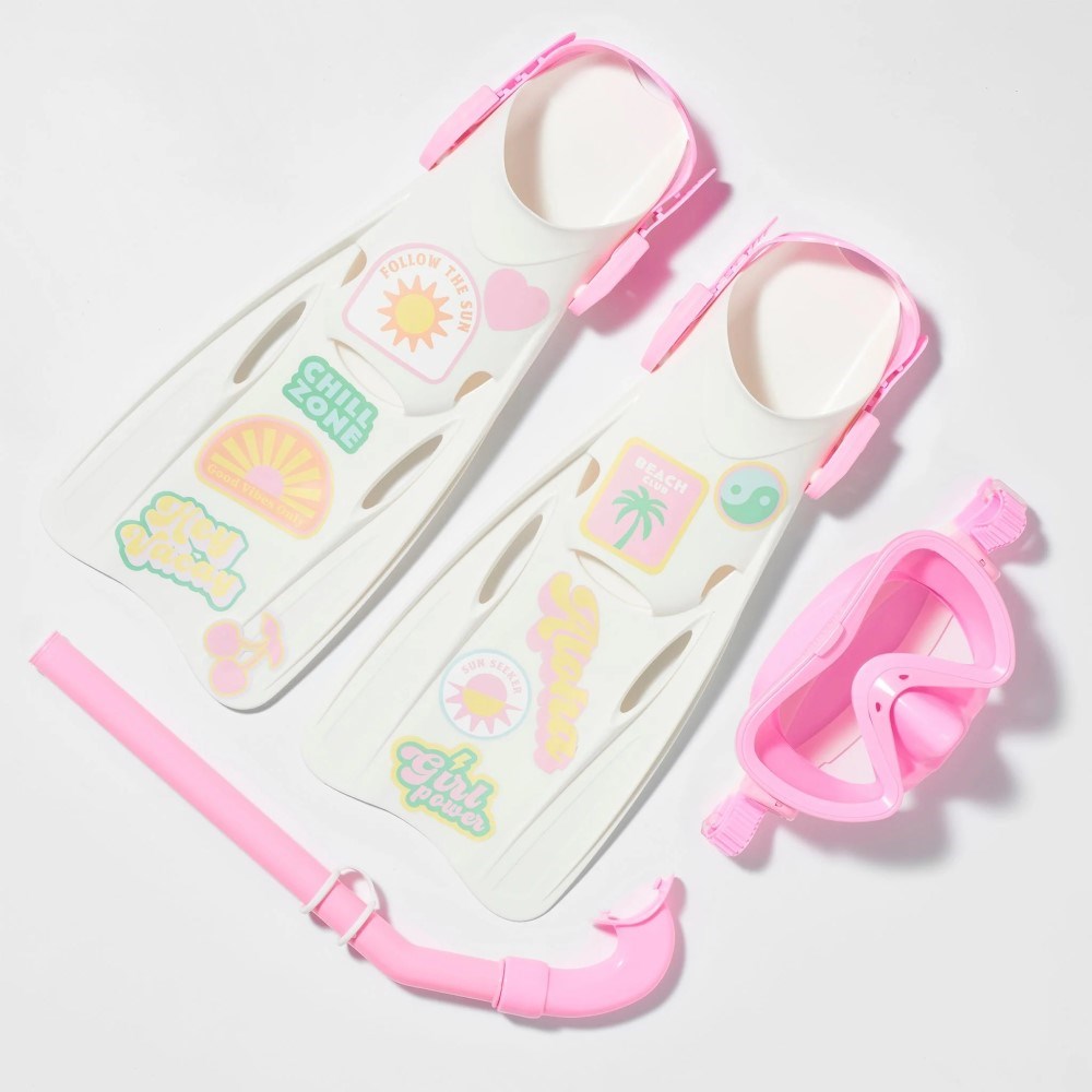 Sunnylife Çocuk Şnorkel Seti Orta Boy - Pembe 