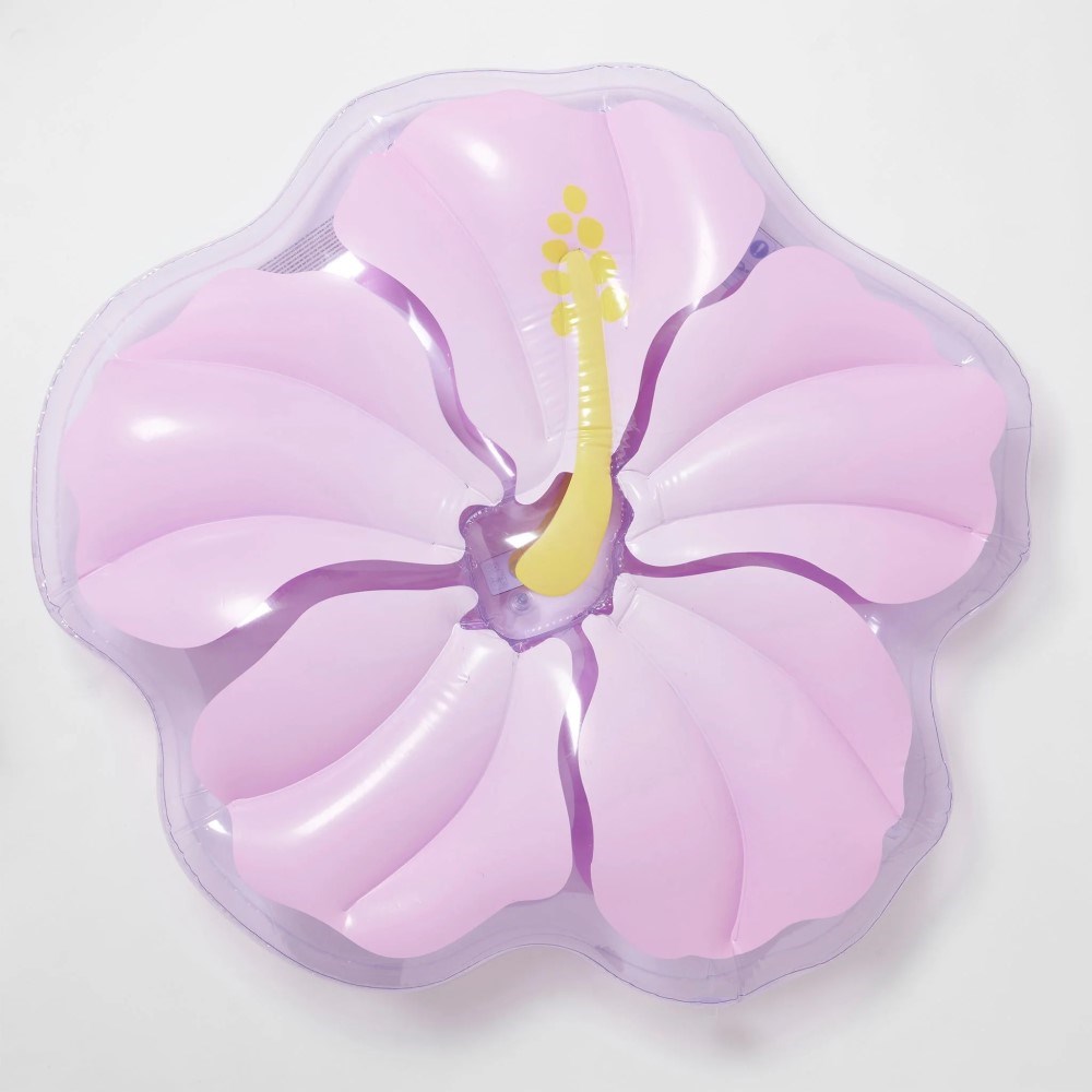 Sunnylife Şişme Deniz Yatağı - Hibiscus Pastel Leylak 
