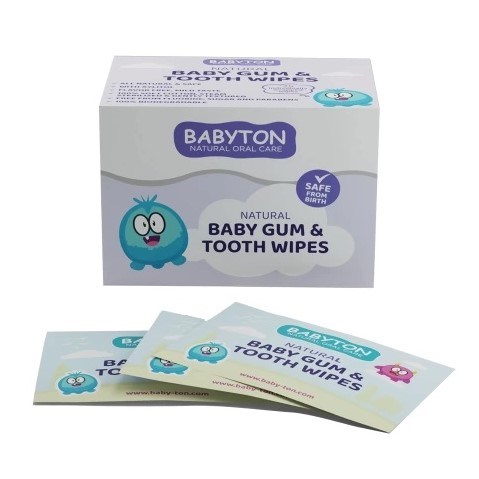 Babyton Doğal Bebek Diş Temizleme Mendilleri Orjinal