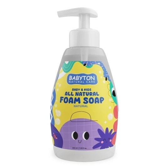 Babyton Bebek ve Çocuklar İçin Doğal Köpük Sabun Naturel - 350 ml 
