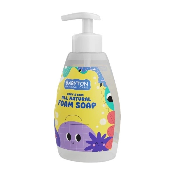Babyton Bebek ve Çocuklar İçin Doğal Köpük Sabun Naturel - 350 ml 