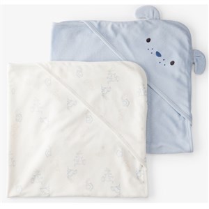 Carters Layette Erkek Bebek 2'li Banyo Havlusu