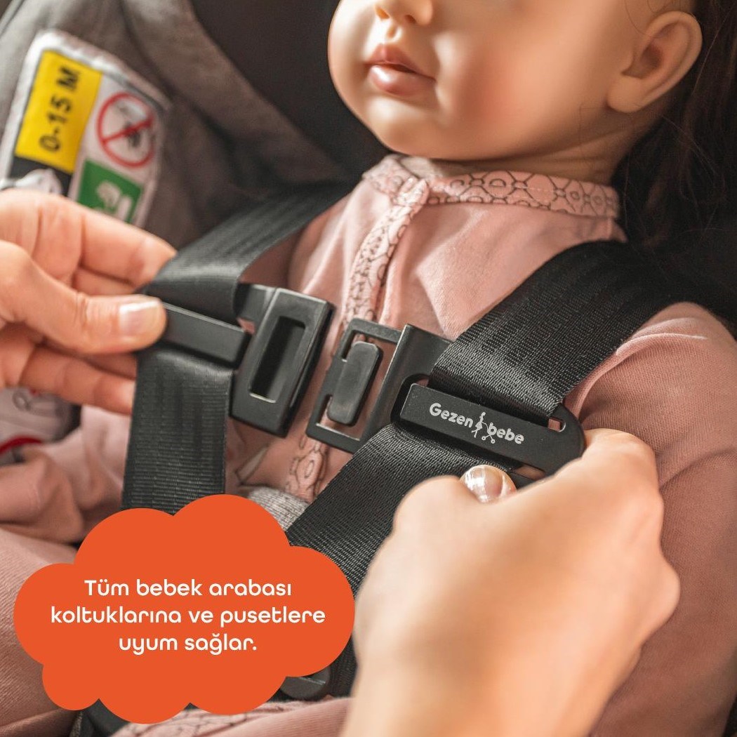 Gezenbebe Bebek Emniyet Kemer Klipsi Black Orjinal