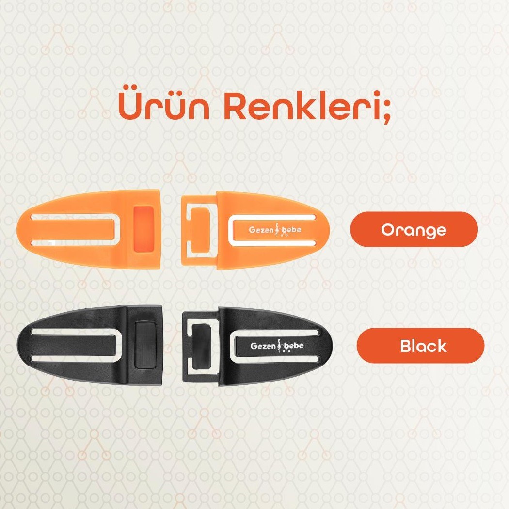 Gezenbebe Bebek Emniyet Kemer Klipsi Black Orjinal