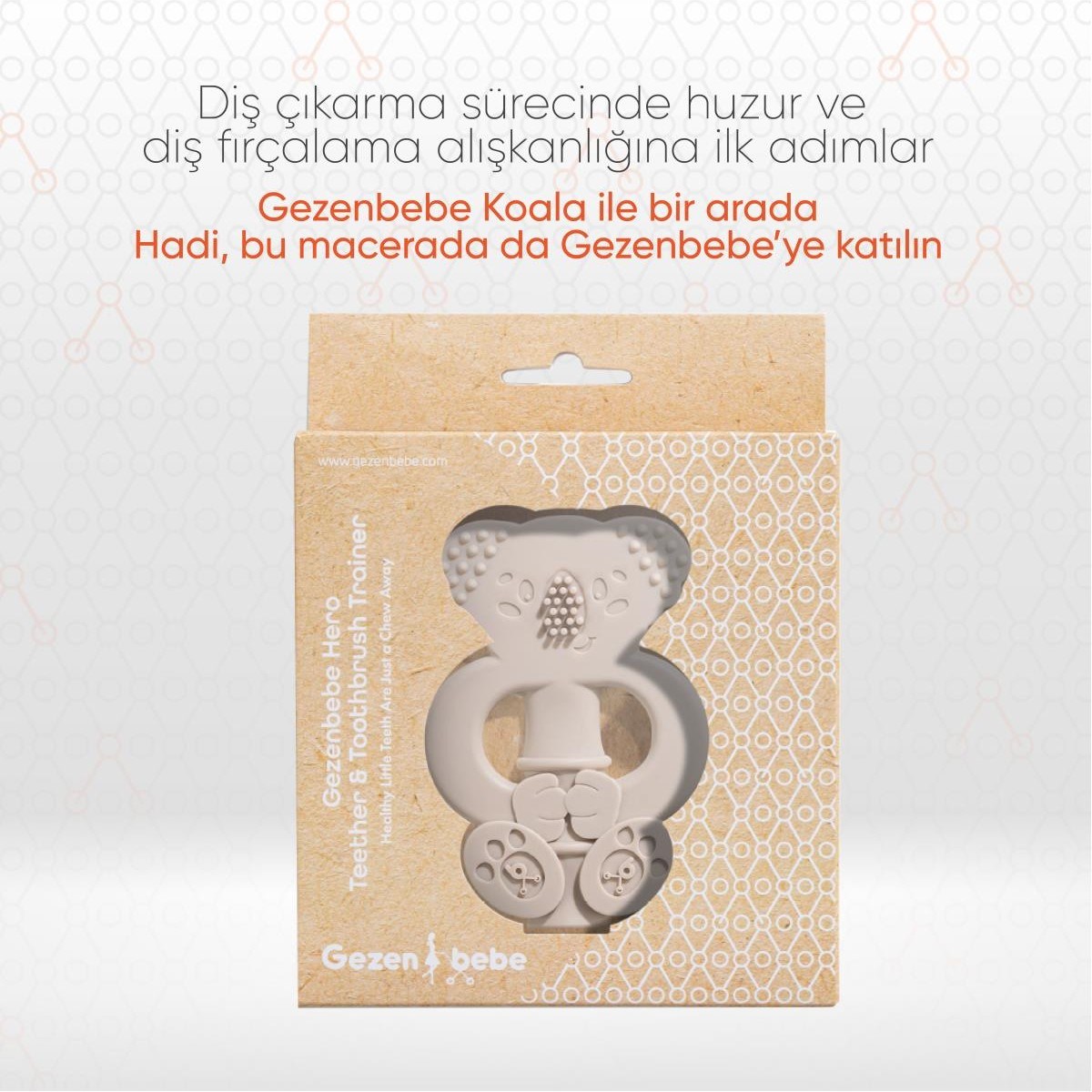 Gezenbebe Hero Diş Kaşıyıcı & Diş Fırçası Eğitmeni  Milk 