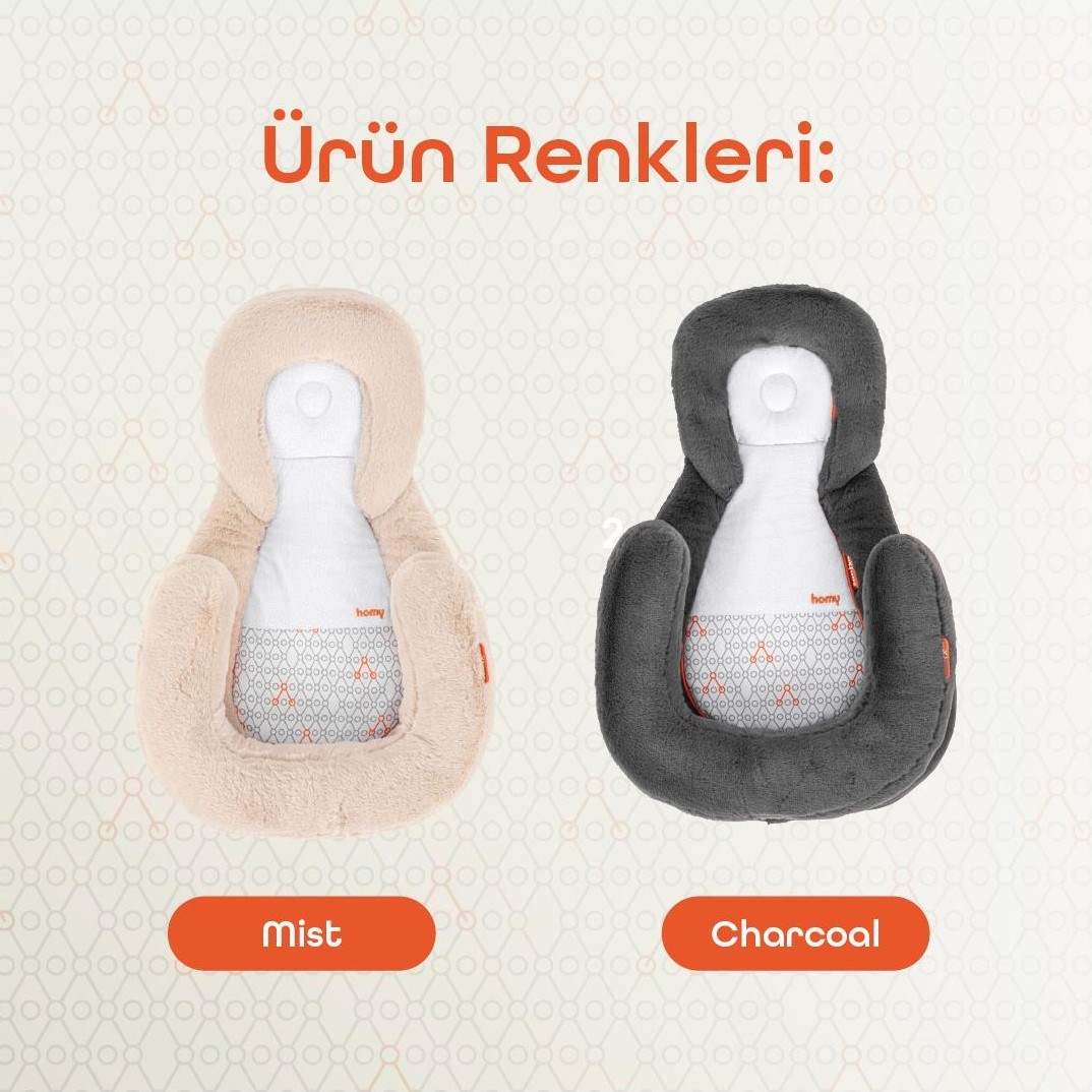 Gezenbebe Homy Taşınabilir Yenidoğan Yatağı Charcoal Orjinal