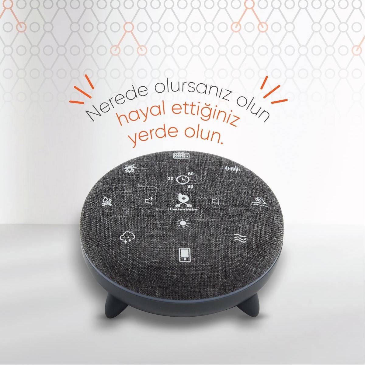 Gezenbebe Beyaz Gürültü Bebek Hoparlörü Orjinal