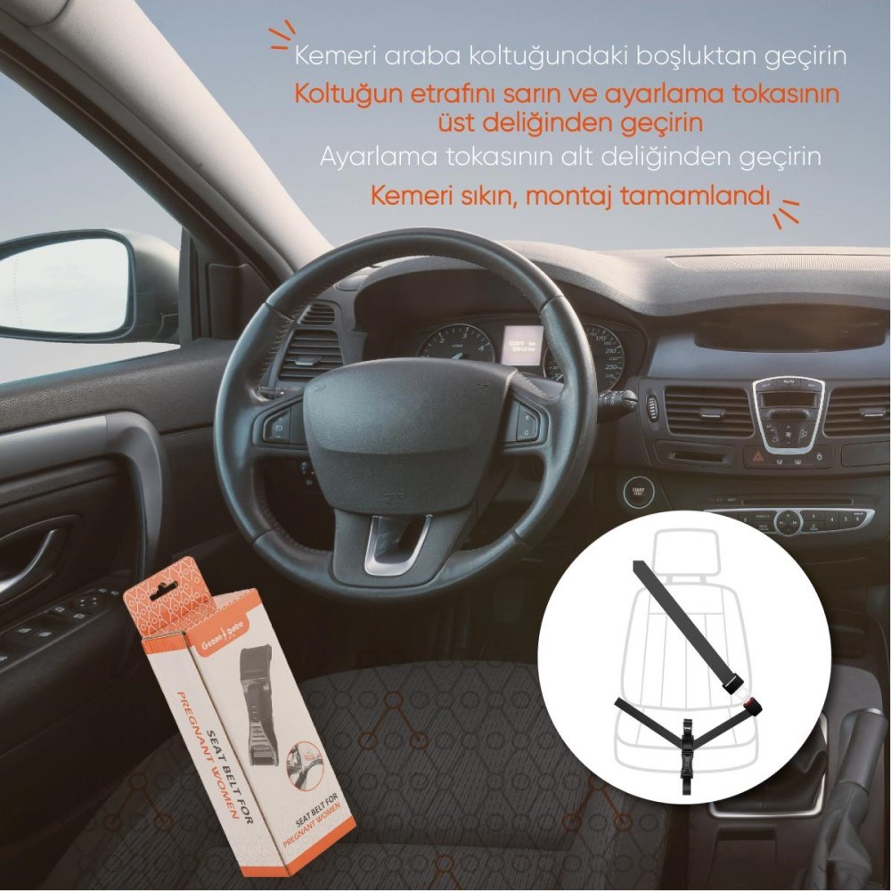 Gezenbebe Hamilelik Emniyet Kemer Ayarlayıcısı Orjinal