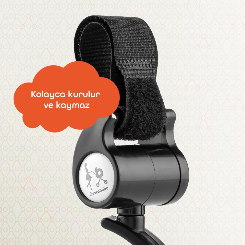 Gezenbebe 360 Derece Dönebilen Bebek Arabası Kancası 