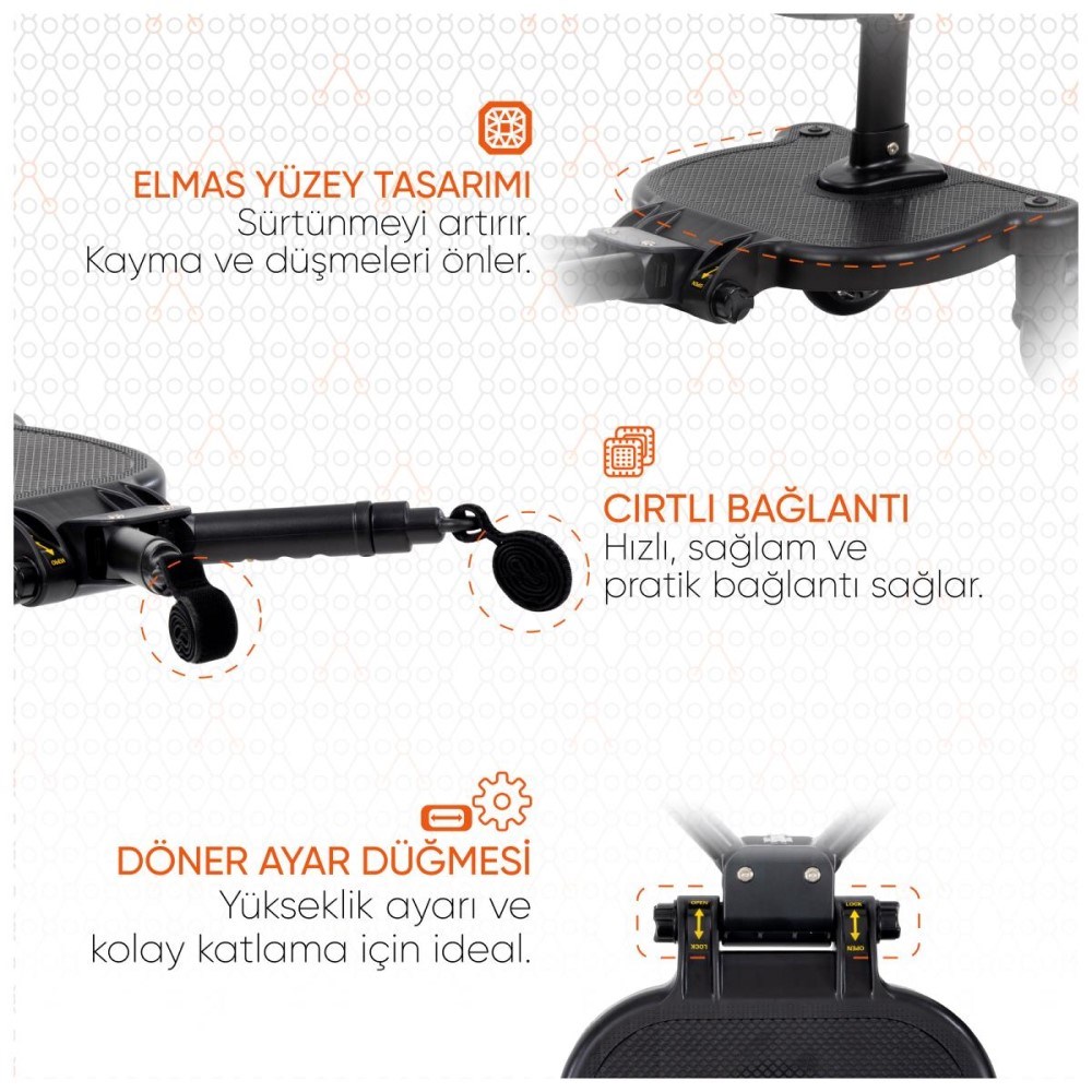 Gezenbebe Hero Bebek Arabaları İçin Oturaklı 2.Çocuk Aparatı Bunny 