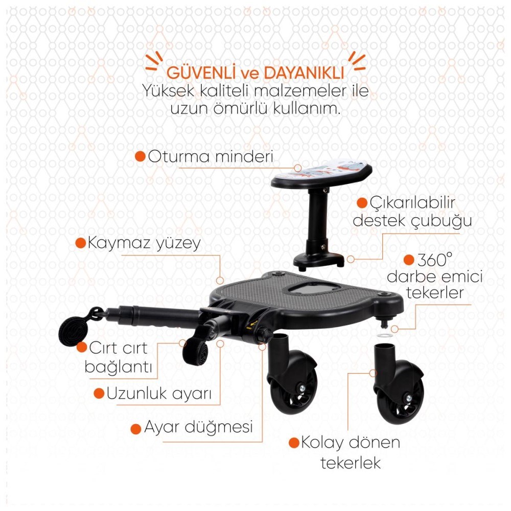 Gezenbebe Hero Bebek Arabaları İçin Oturaklı 2.Çocuk Aparatı Koala 