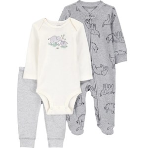 Carter's Kışlık Layette Erkek Bebek Body Tulumlu 2'li Set