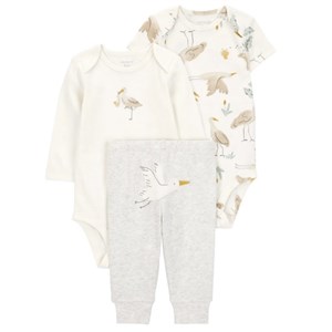 Carter's Kışlık Layette Kız Bebek Body Takım 3'lü Set