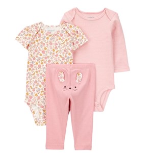 Carter's Kışlık Layette Kız Bebek Body Takım 3'lü Set