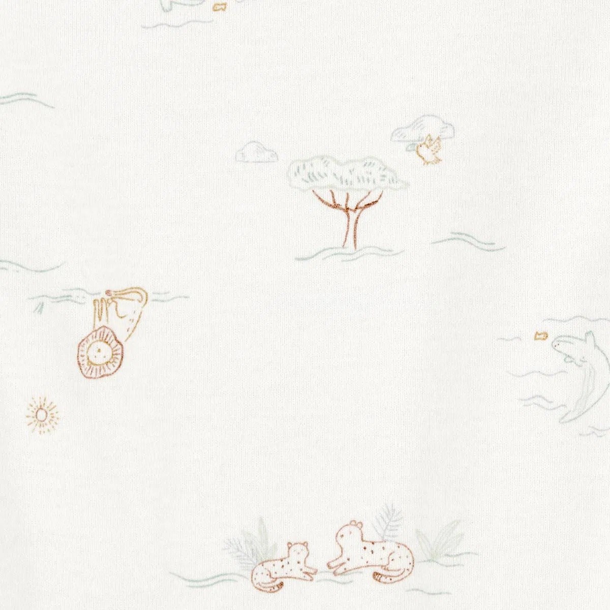 Carter's Layette Erkek Bebek Kısa Kollu Body 5'li Set Beyaz