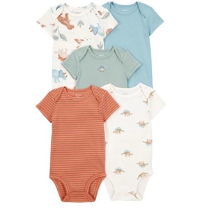 Carter's Layette Erkek Bebek Kısa Kollu Body 5'li Set