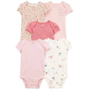 Carter's Layette Kız Bebek Kısa Kollu Body 5'li Set