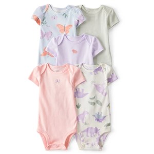 Carter's Layette Kız Bebek Kısa Kollu Body 5'li Set