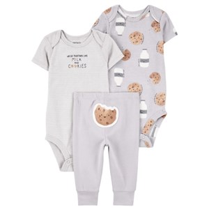 Carter's Kışlık Layette Kız Bebek Body Takım 3'lü Set