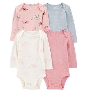 Carter's Layette Kız Bebek Uzun Kollu Body 4'lü Set
