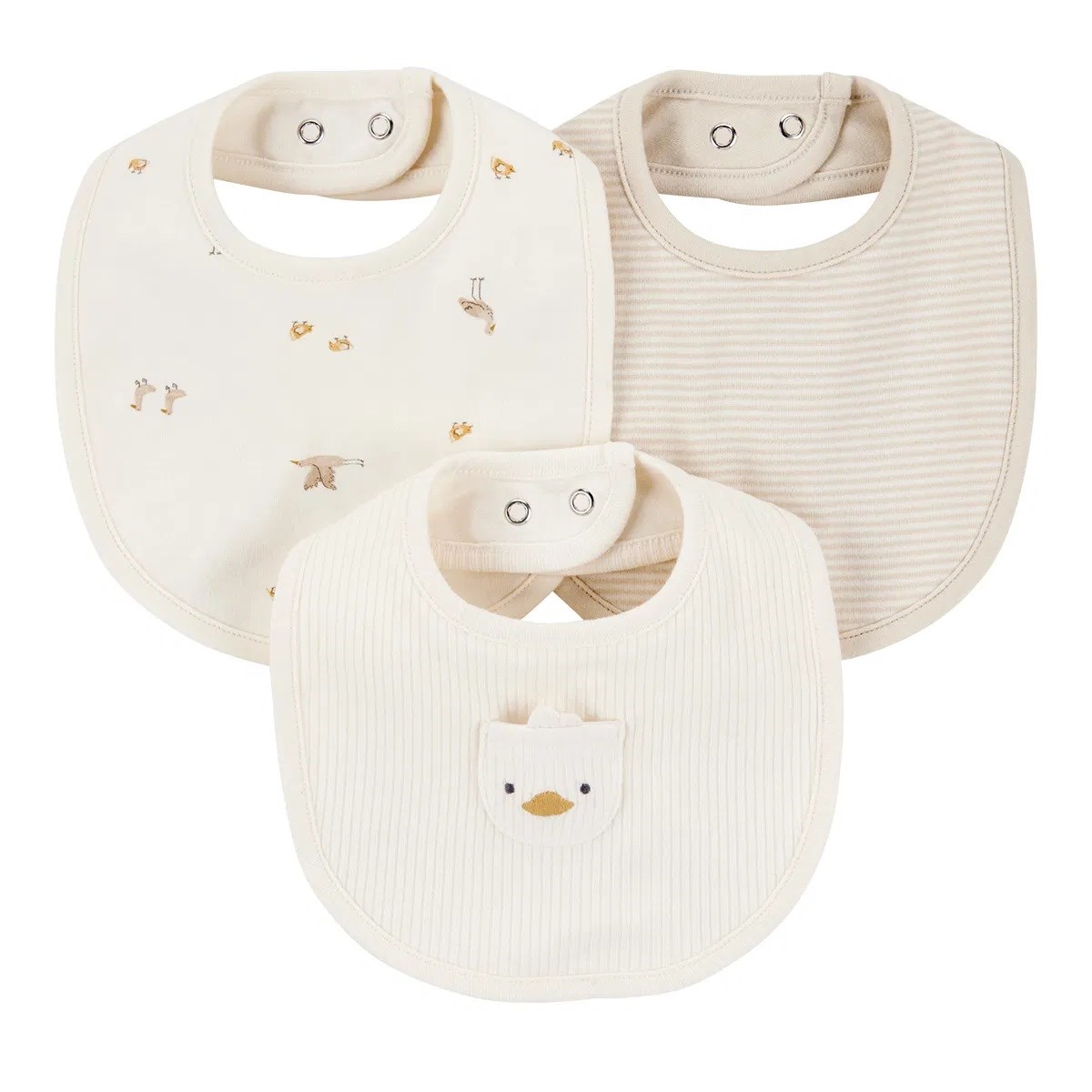 Carters Bebek Önlük Set 3'lü Paket Beyaz