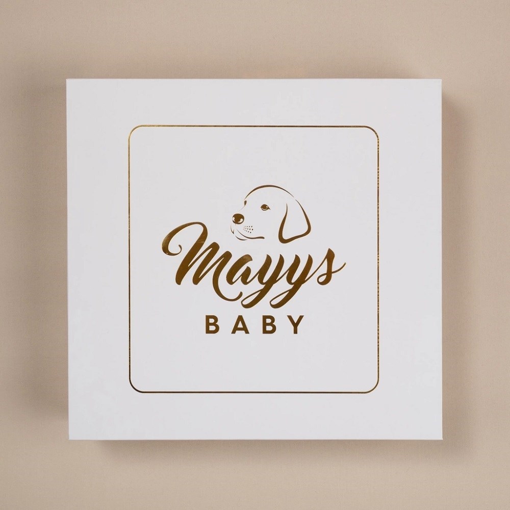 Mayys Baby Royal Bej Tığ İşi Süslemeli Çelenkli At Nakışlı 5' li Organik Hastane Çıkış Seti Beyaz