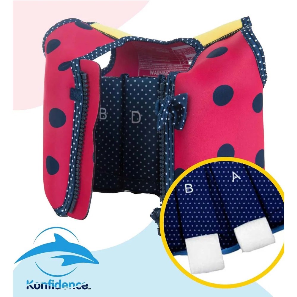 Konfidence Yüzme Yeleği Ladybird Polka Kırmızı