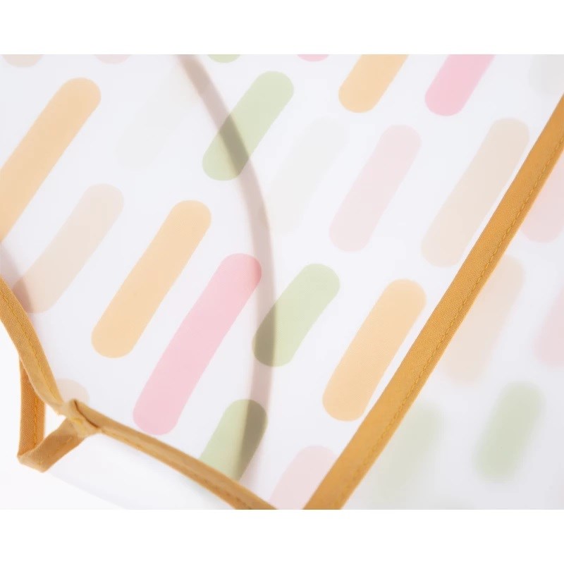 BabyJem Baskılı Blw Kolsuz Önlük Pastel Şeritler Orjinal