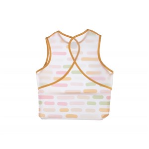 BabyJem Baskılı Blw Kolsuz Önlük Pastel Şeritler
