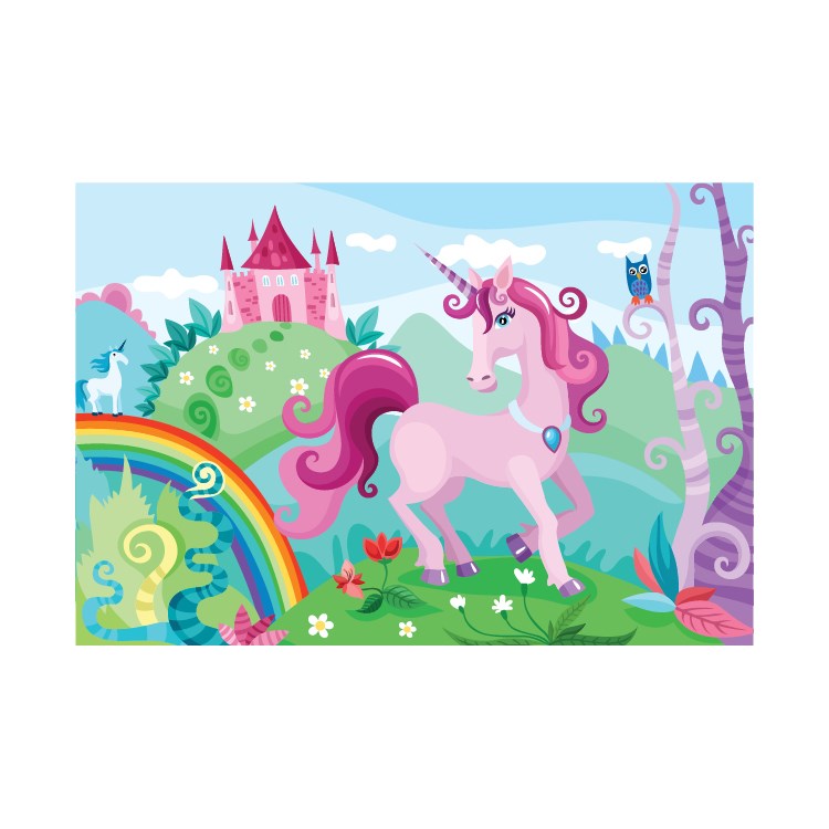 Blue Focus 150 Parça Puzzle Unicorn 