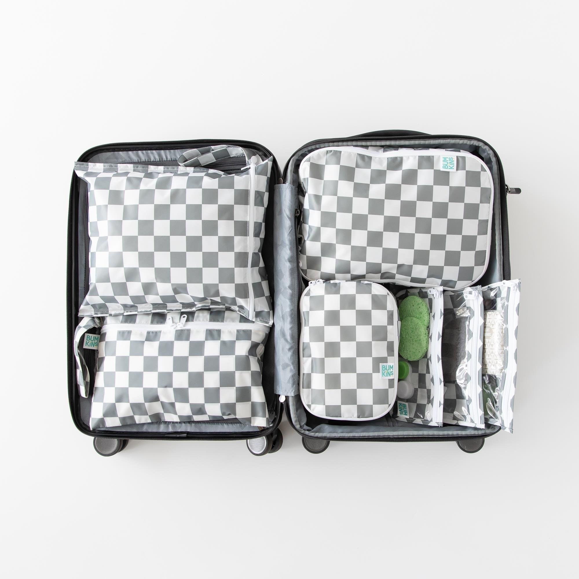 Bumkins Düzenleyici Çanta Seti - Charcoal Check 