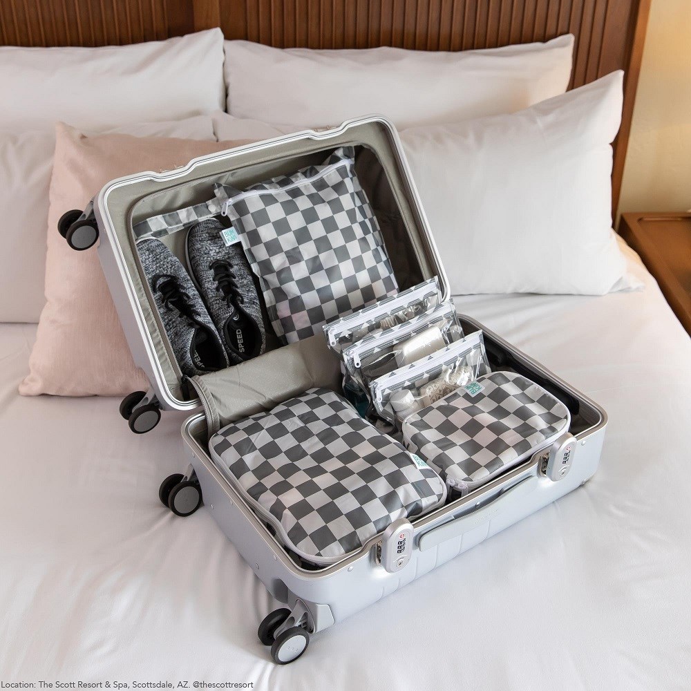 Bumkins Düzenleyici Çanta Seti - Charcoal Check 