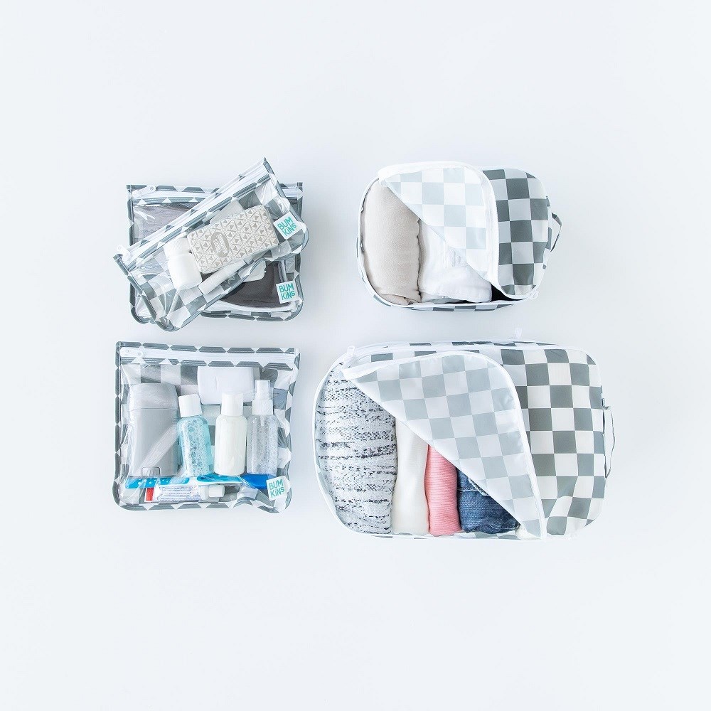 Bumkins Düzenleyici Çanta Seti - Charcoal Check 